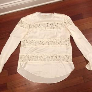 Beautiful Rebecca Taylor white silk blouse!